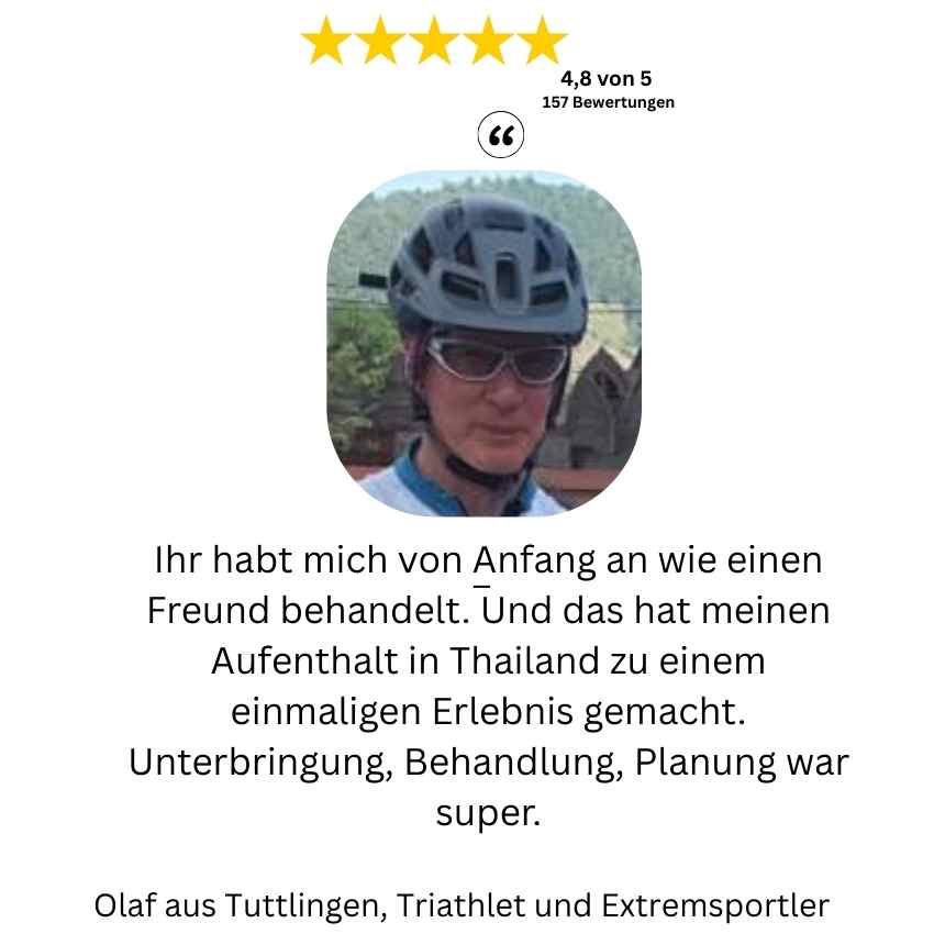Teilnehmer berichten über Teamgeist und Gastfreundschaft auf der XXL Extreme Nordthailand Tour.