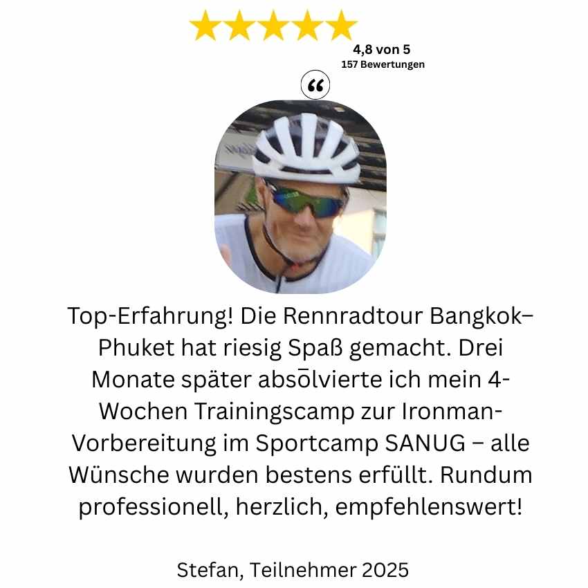 Bewertung zur Südthailand-Tour: Radfahrer erleben die einzigartige Natur von Phang Nga.